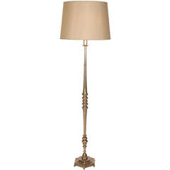 Elegant "English Brass" Plated Floor Lamp